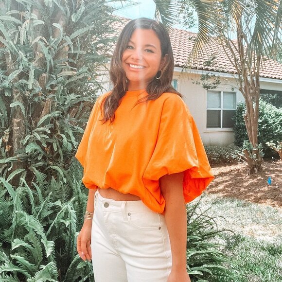 GREY LAB Tops - Balloon Silhouette Top